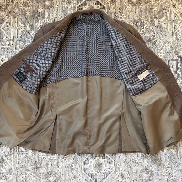 Men’s Herringbone Wool & Cashmere Sport Coat Blazer Jacket - Picture 5 of 16